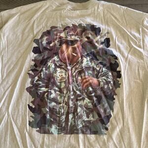 Vintage Joe Camel Cigarettes T Shirt Army Camo Size XL 1992 Single Stitch